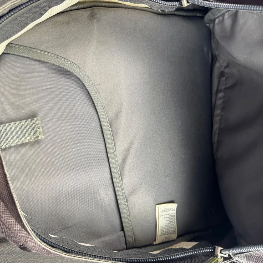 The North Face Recon Backpack Grey Lime Green Hiking School Laptop Daypack Bag